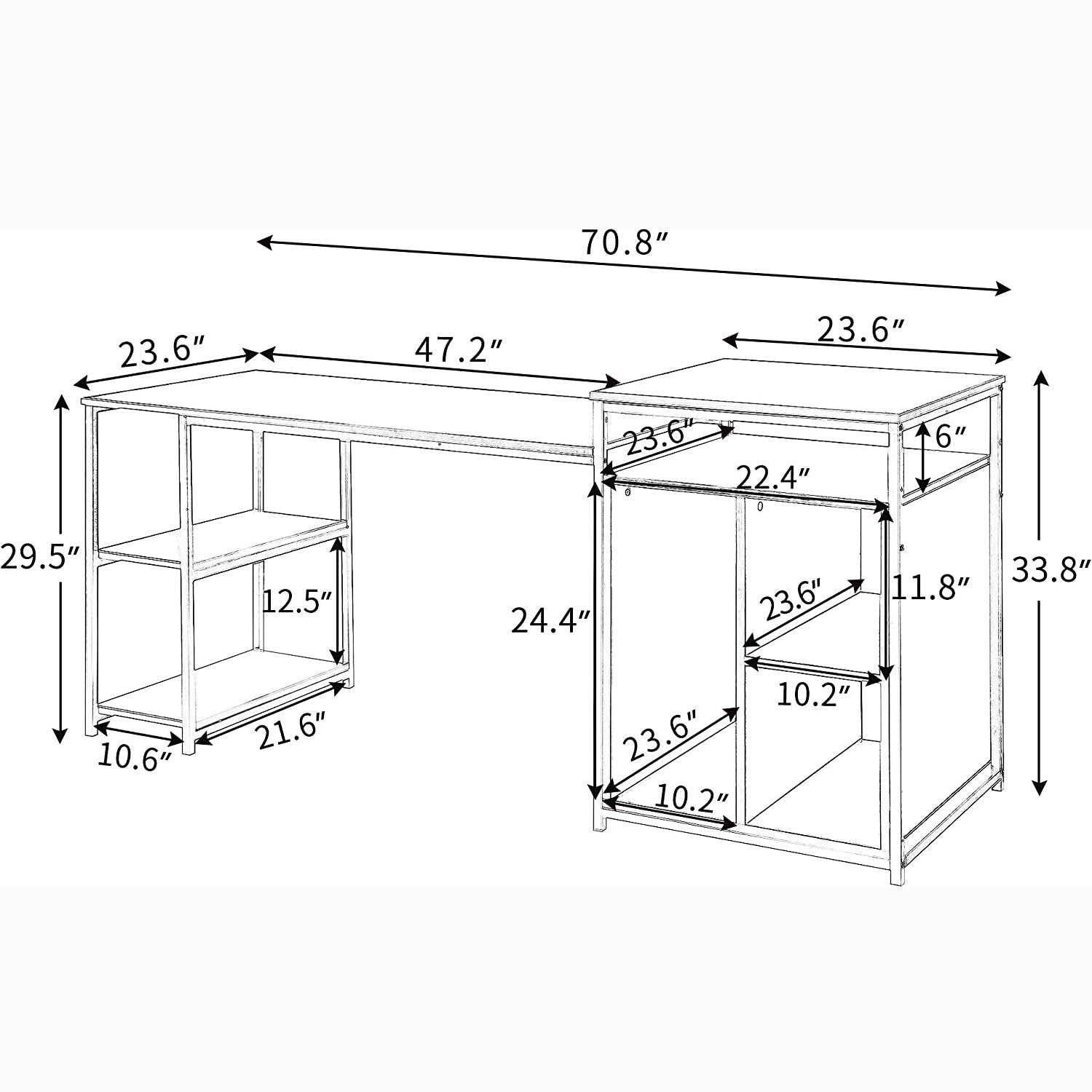 CPU Storage Printer Stand Writing PC Table Clearance For Cheap