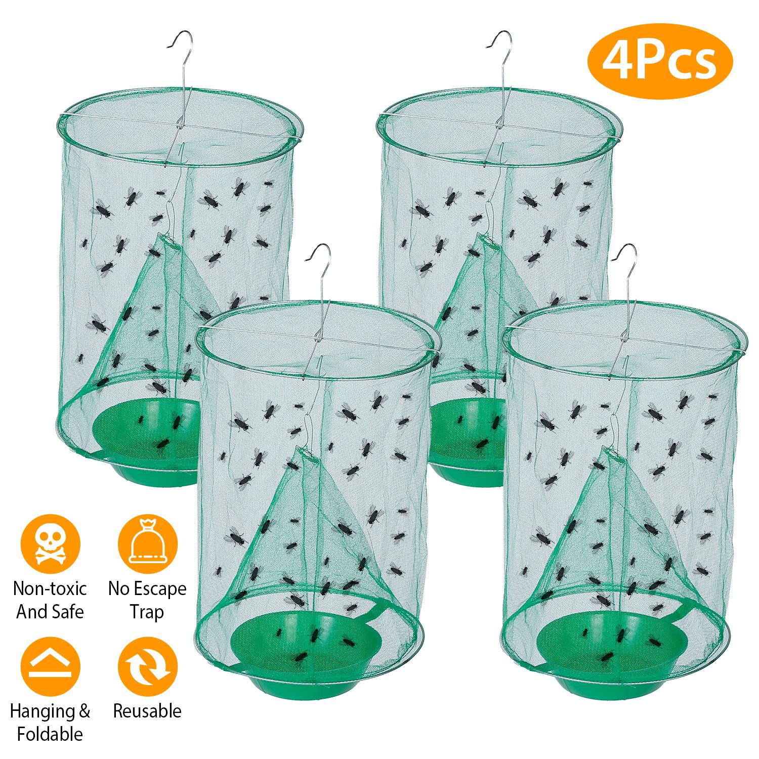 4-Piece: Ranch Fly Trap with Bait Set Lowest Pice Cheap Pice