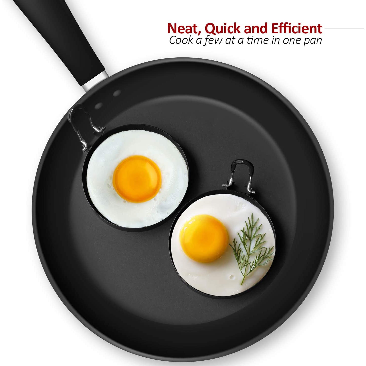 4-Pack: Stainless Steel Egg Cooking Ring 2025 Sale Online