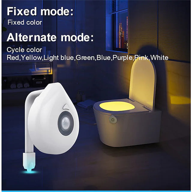 Smart PIR Motion Sensor Toilet Seat Night Light Clearance Visit New