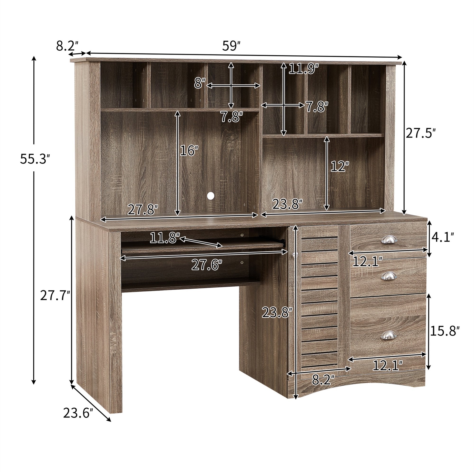 Modern Home Office Desk- 59 Computer Desk Table Free Shipping Pay With Visa