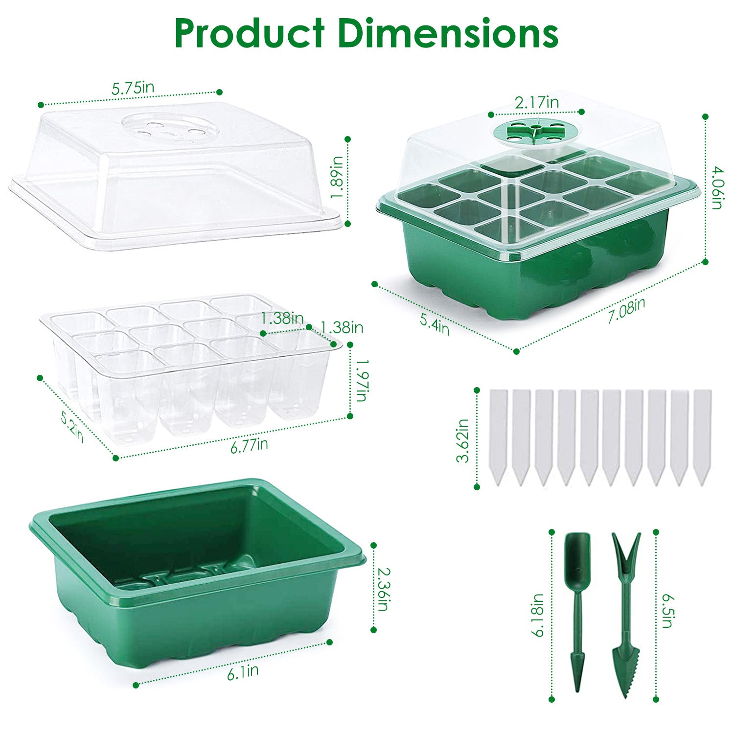 10-Piece: Reusable Seed Starter Tray Kit Sale Authentic