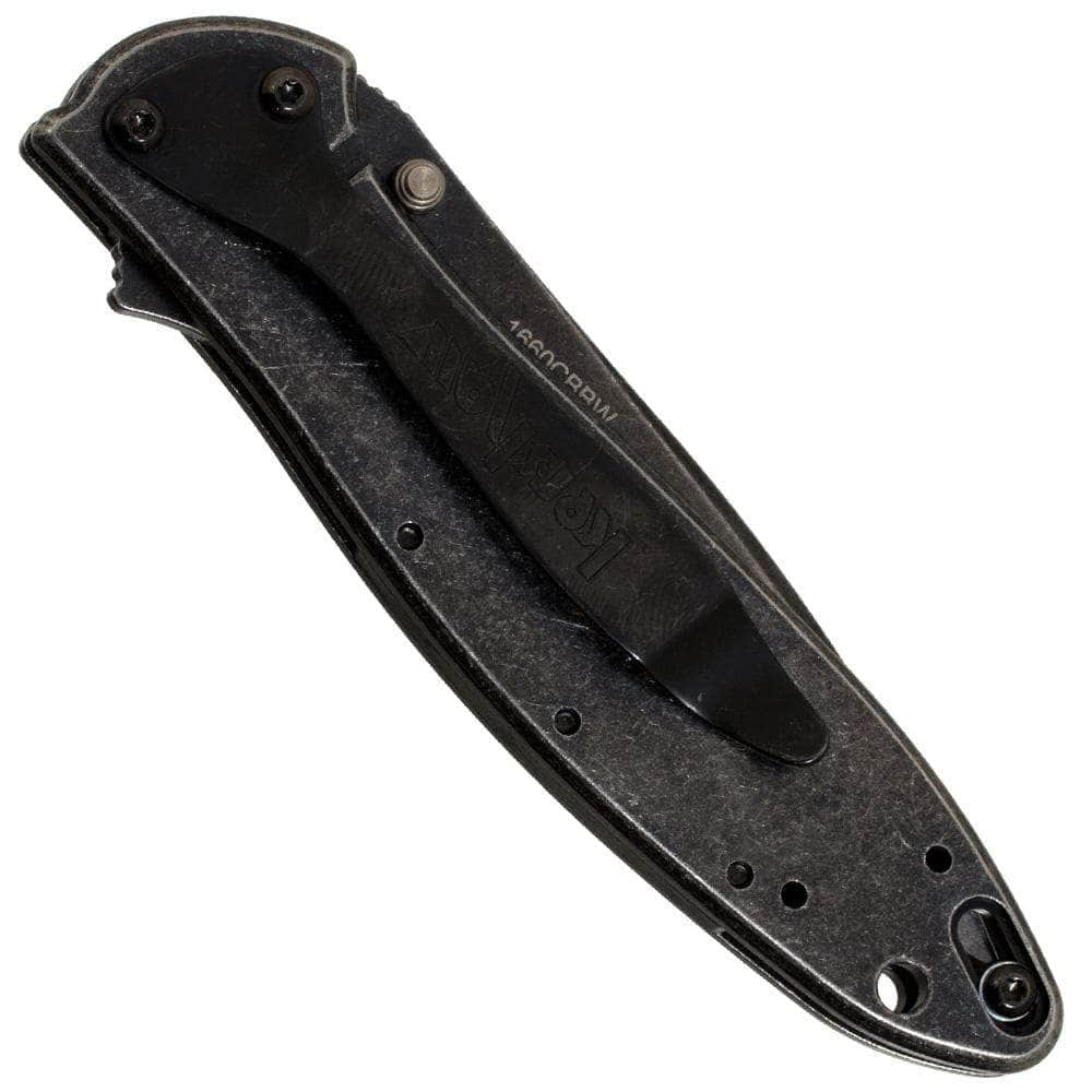 [Discontinued] Kershaw Leek, 3 Blackwash Composite D2 Blade, Stainless Steel Handles - 1660CBBW Free Shipping Sale Online