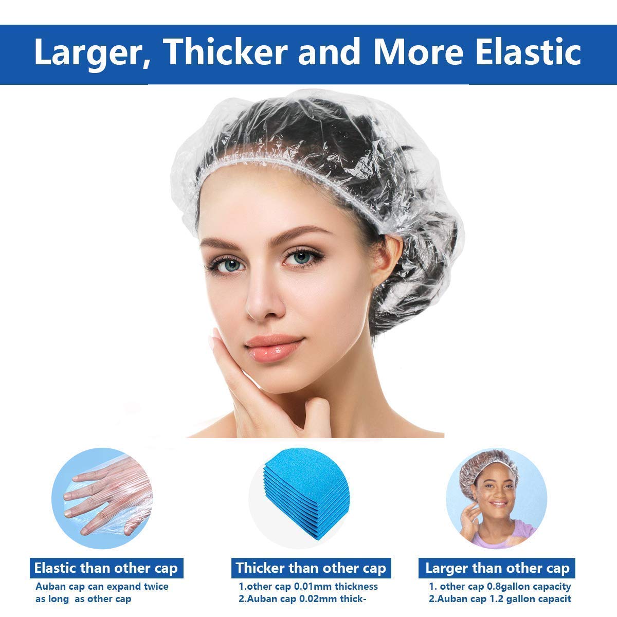 100-Piece: Disposable Shower Cap Cheap Sale Buy