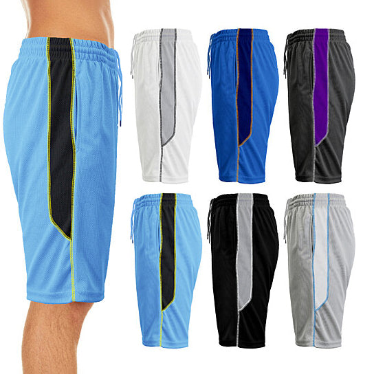 2-Pack: Men's Active Moisture-Wicking Mesh Performance Shorts Visa Payment