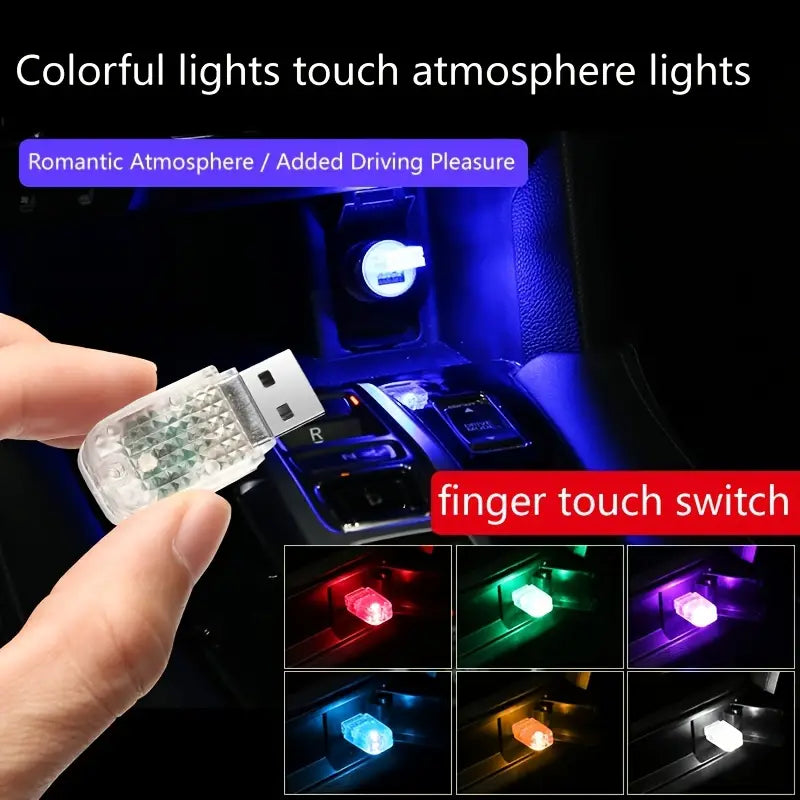 12-Pieces: Colorful Lights Car USB Atmosphere Lights In China Cheap Online