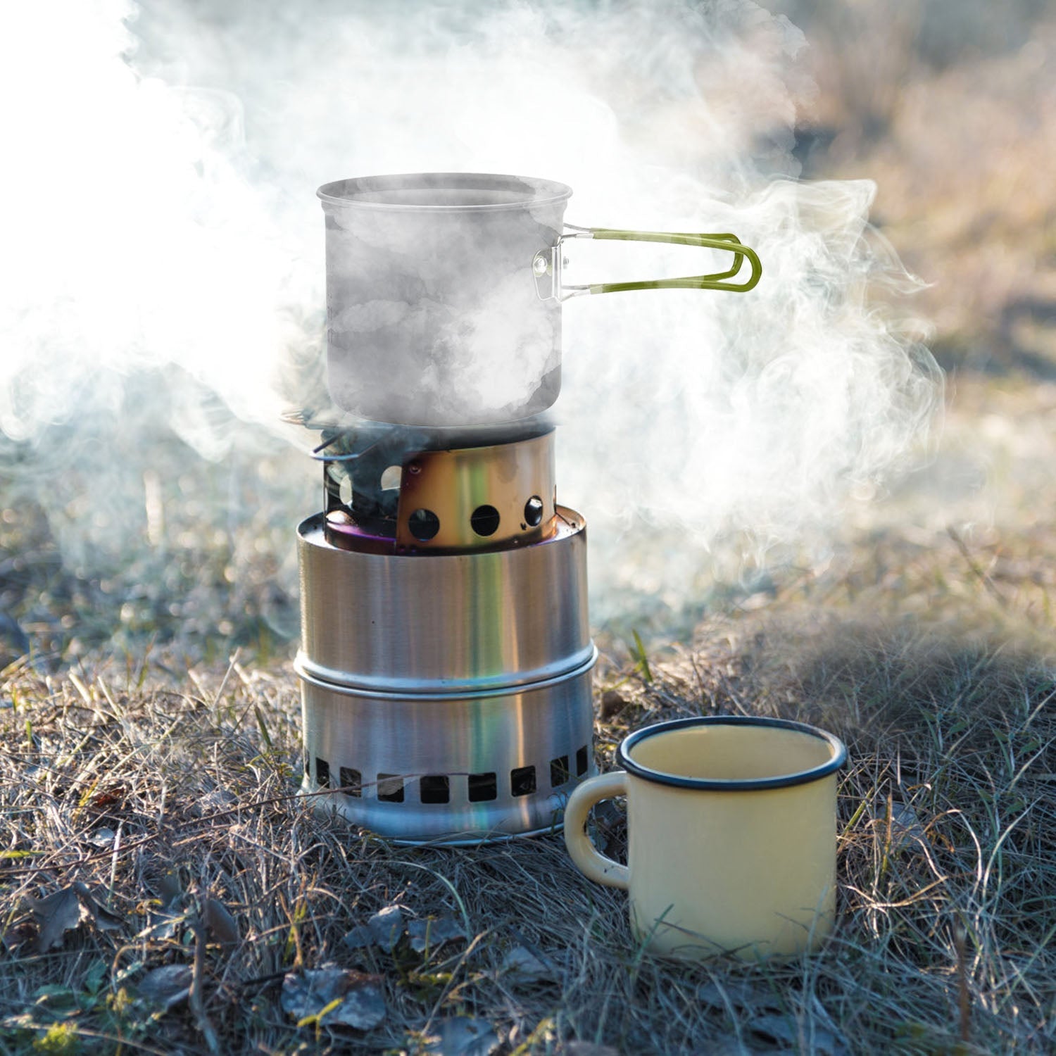 8-Piece: Camping Cooking Ware Set Sale Outlet