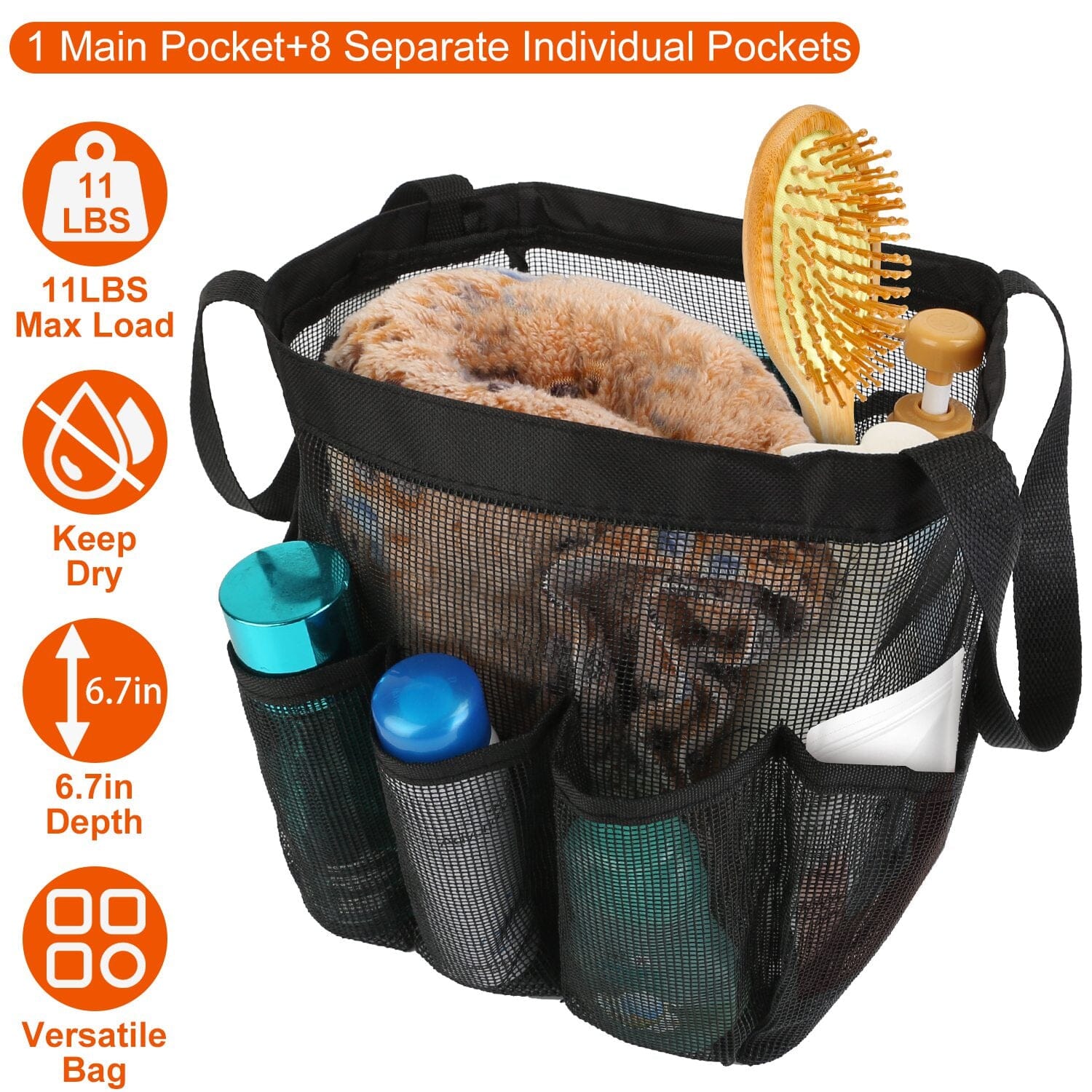 Mesh Shower Caddy Bag Organizer Storage Hanging Basket Discount Shop For