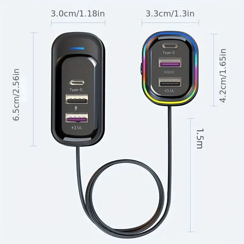 81W Fast Car Charger Outlet Marketable