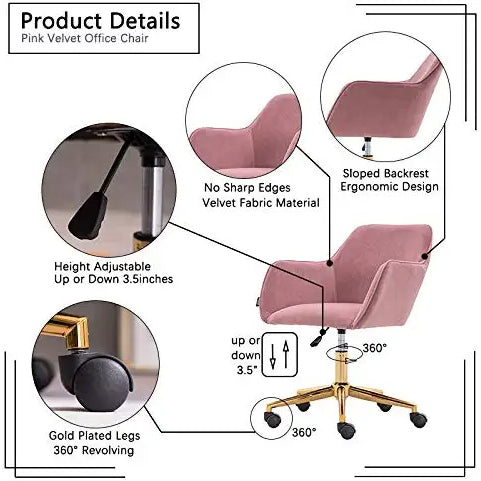 Morden Crush Velvet Home Office Chair Collections