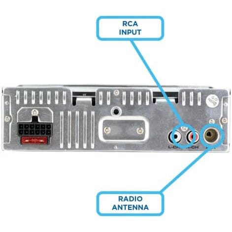 Jensen JCR311 10 Character LCD Single DIN Car Stereo Radio CD Player  (Refurbished) Authentic