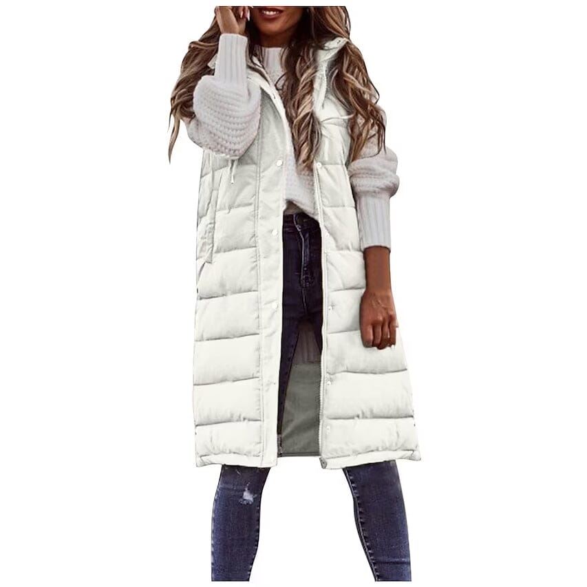 Women's Winter Jacket Vest Long Coat Regular Fit Free Shipping Buy