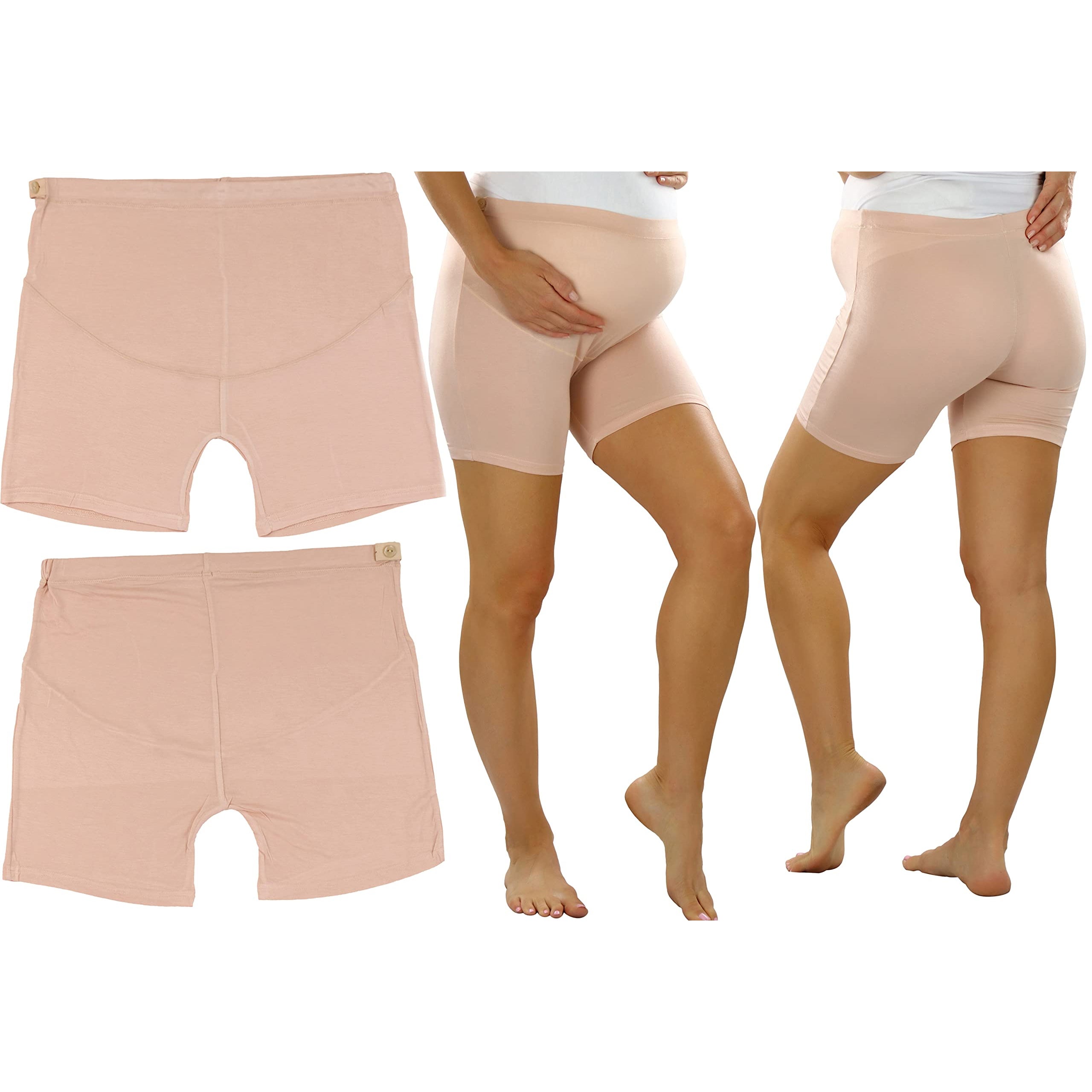 2-Pack: ToBeInStyle Women's High Waist Over The Bump Maternity BoyShort Underwear Cheap Best