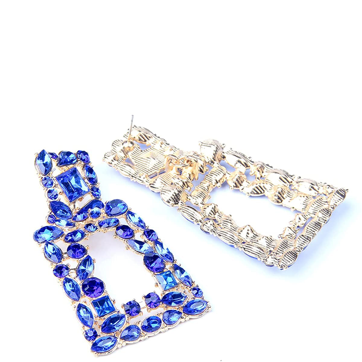 Women's Rhinestone Rectangle Drop Earrings Cheap Pice Store