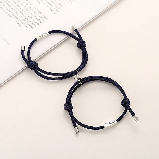 Magnetic Adjustable Simple Rope Couple Bracelet Original Cheap Pice