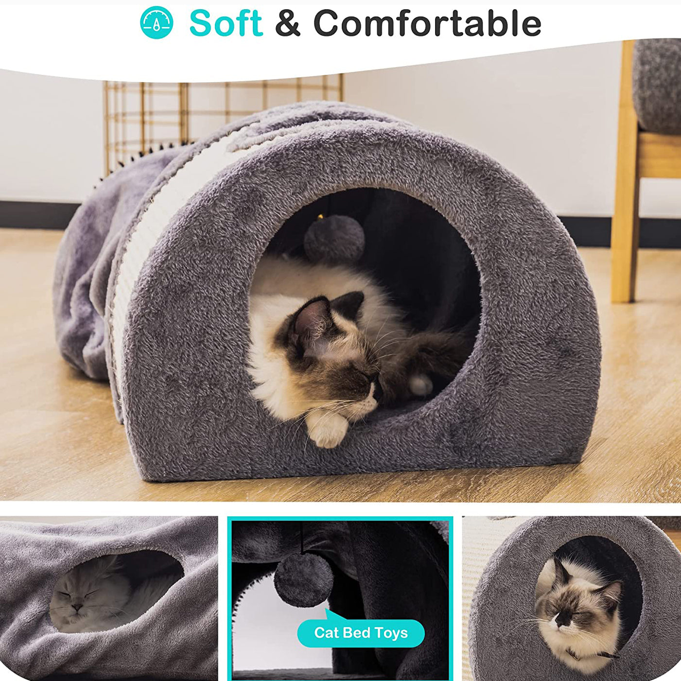 Cat Tunnel Bed Cat House Sisal Grab Bed Cheap Sale For Cheap