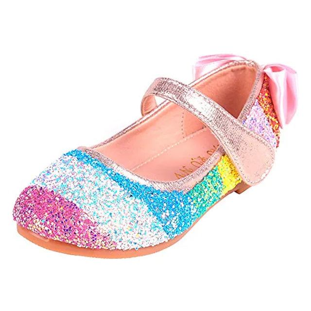 Girls' Glitters PU Sequined Jeweled Flat Shoes Clearance Cheapest Pice