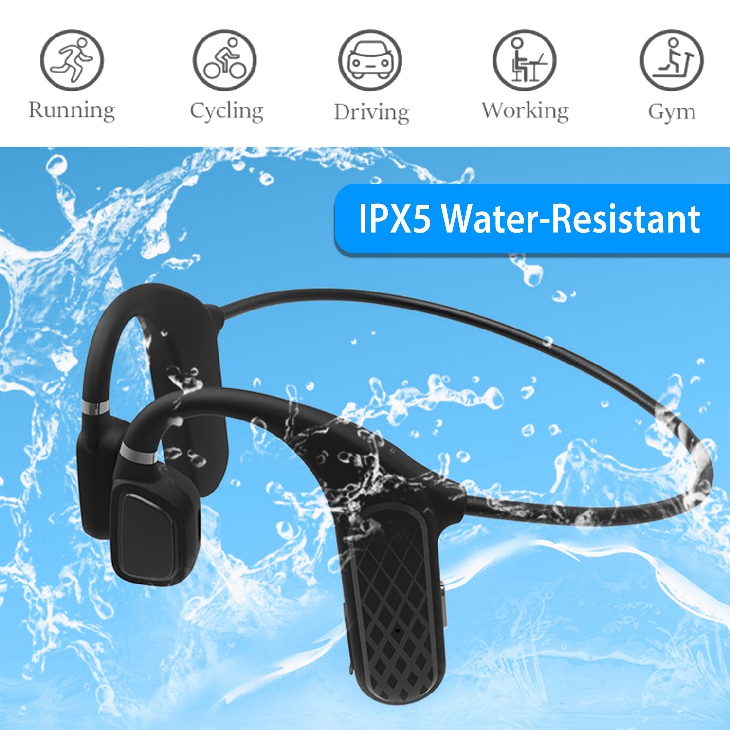 Wireless V5.1 Open-Ear Bone Conduction Earphones Sale Finishline