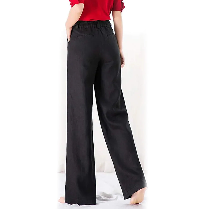 Women's Basic Soft Straight Twill Pants Clearance High Quality