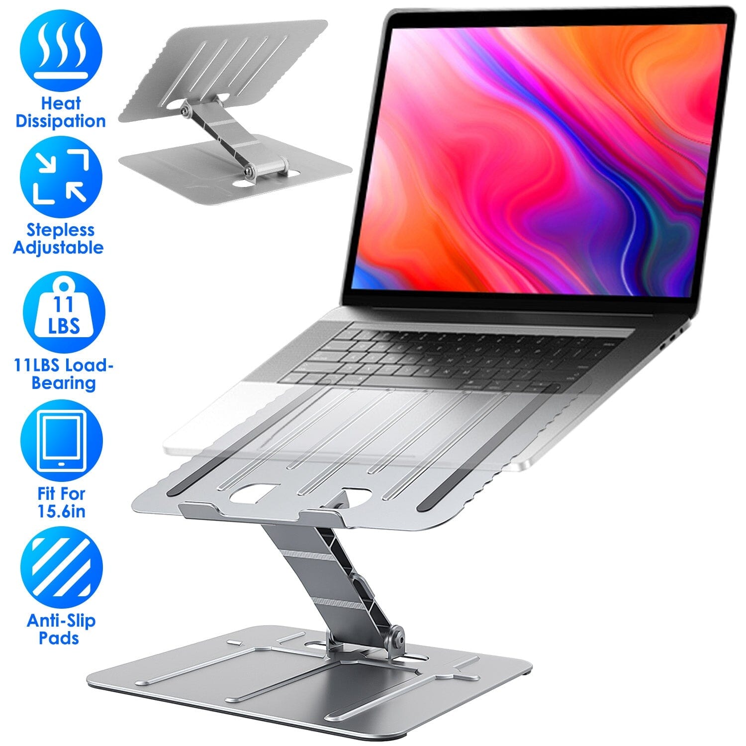 Adjustable Stepless Angle Laptop Stand Riser Sale Real