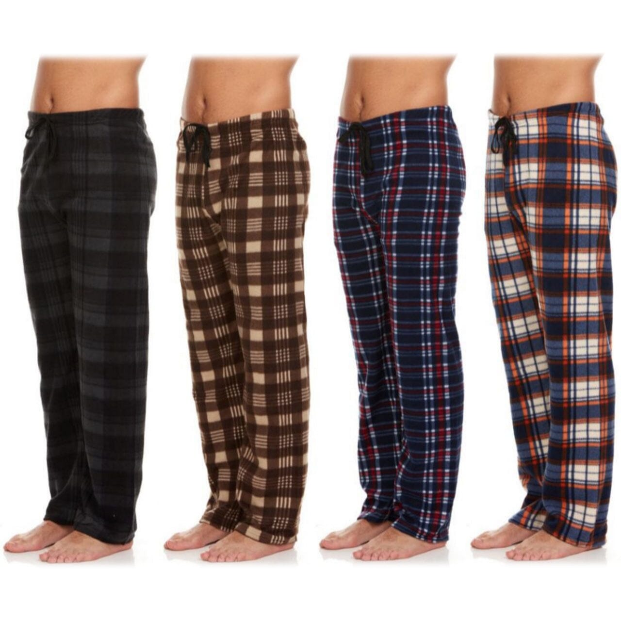 4-Pack: Men's Micro Fleece Pajama Pants From China For Sale