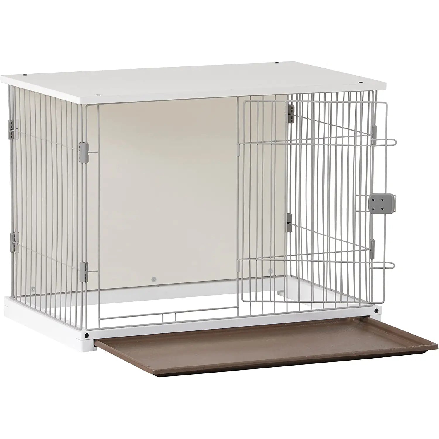 34 Long Elegant Wood Frame White Dog Cage Cheap Footlocker