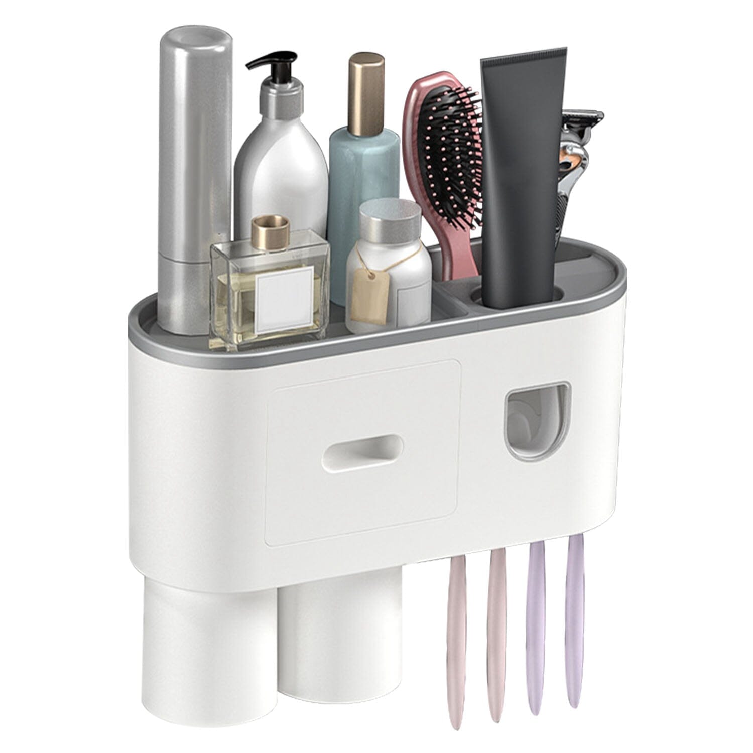 Multifunctional Wall Mount Toothbrush Holder Rack Organizer Clearance Cheap Online