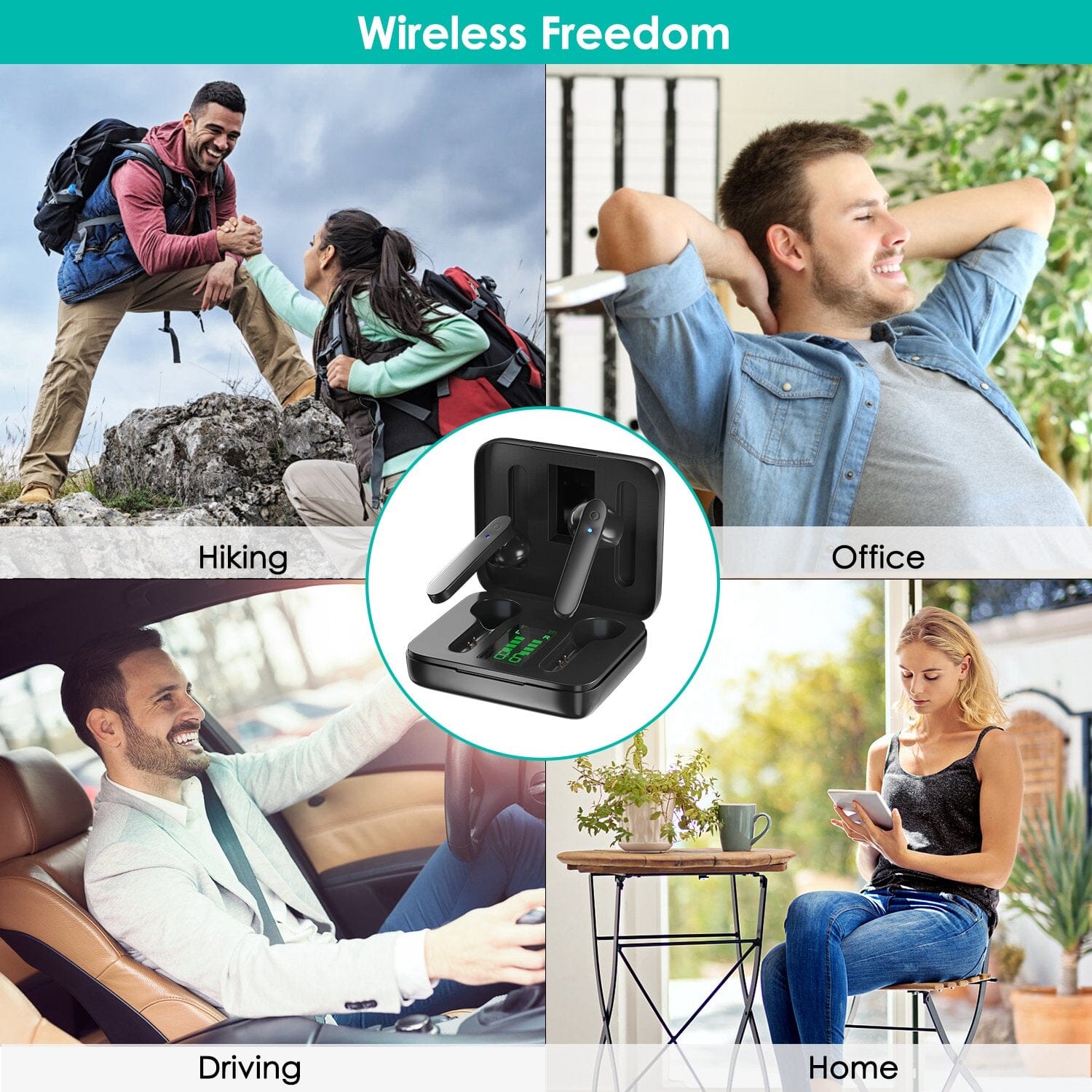 True Wireless Stereo V5.1 Earbuds Touch Control Sale Online Online