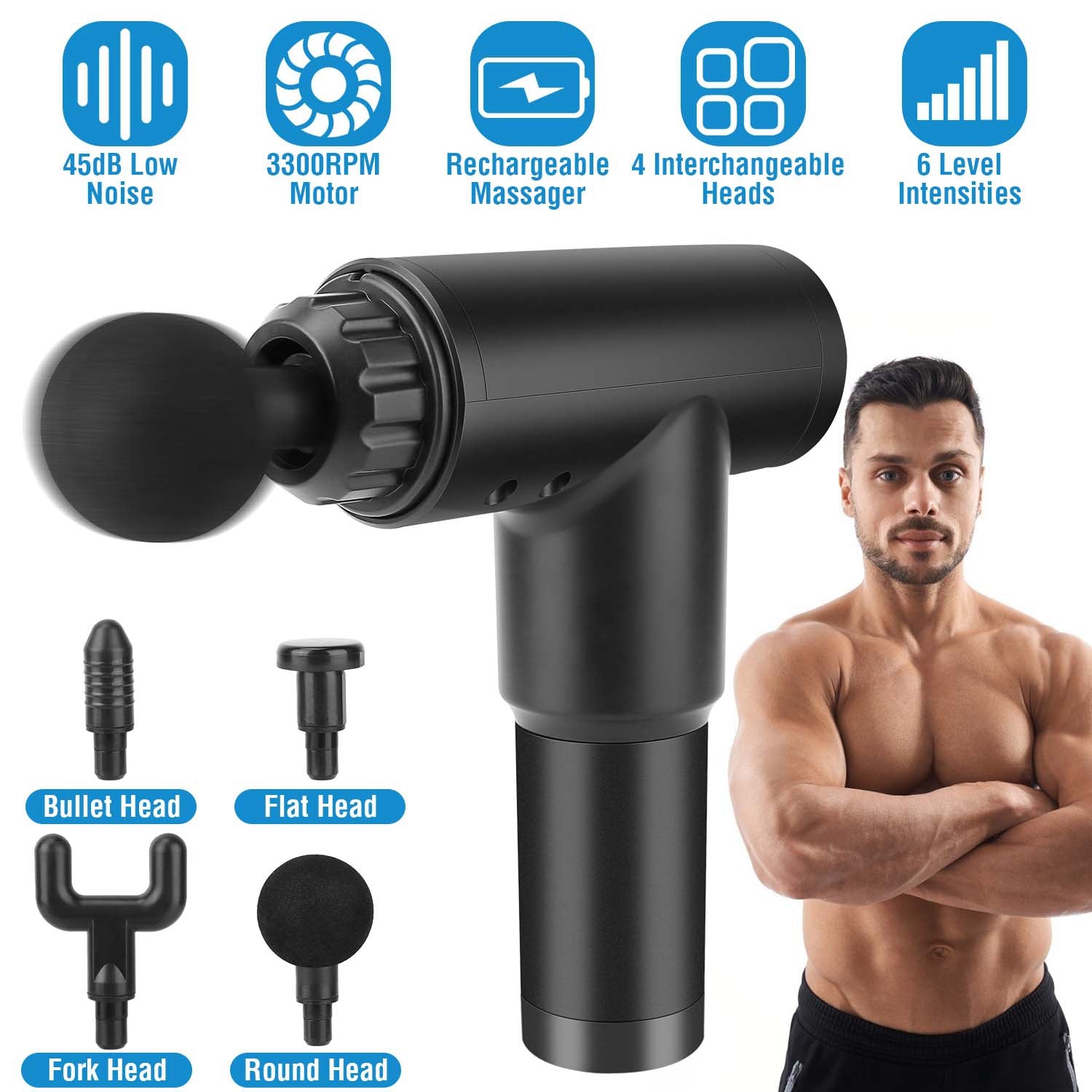 Rechargeable Percussion Massage Gun Discount Many Kinds Of