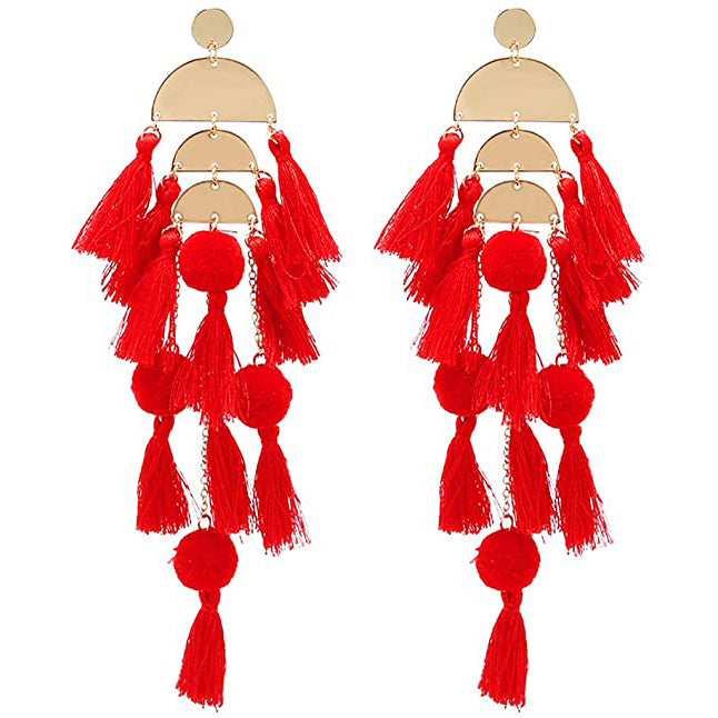 Boho Long Tassel Fringe Earrings Discount Best Place