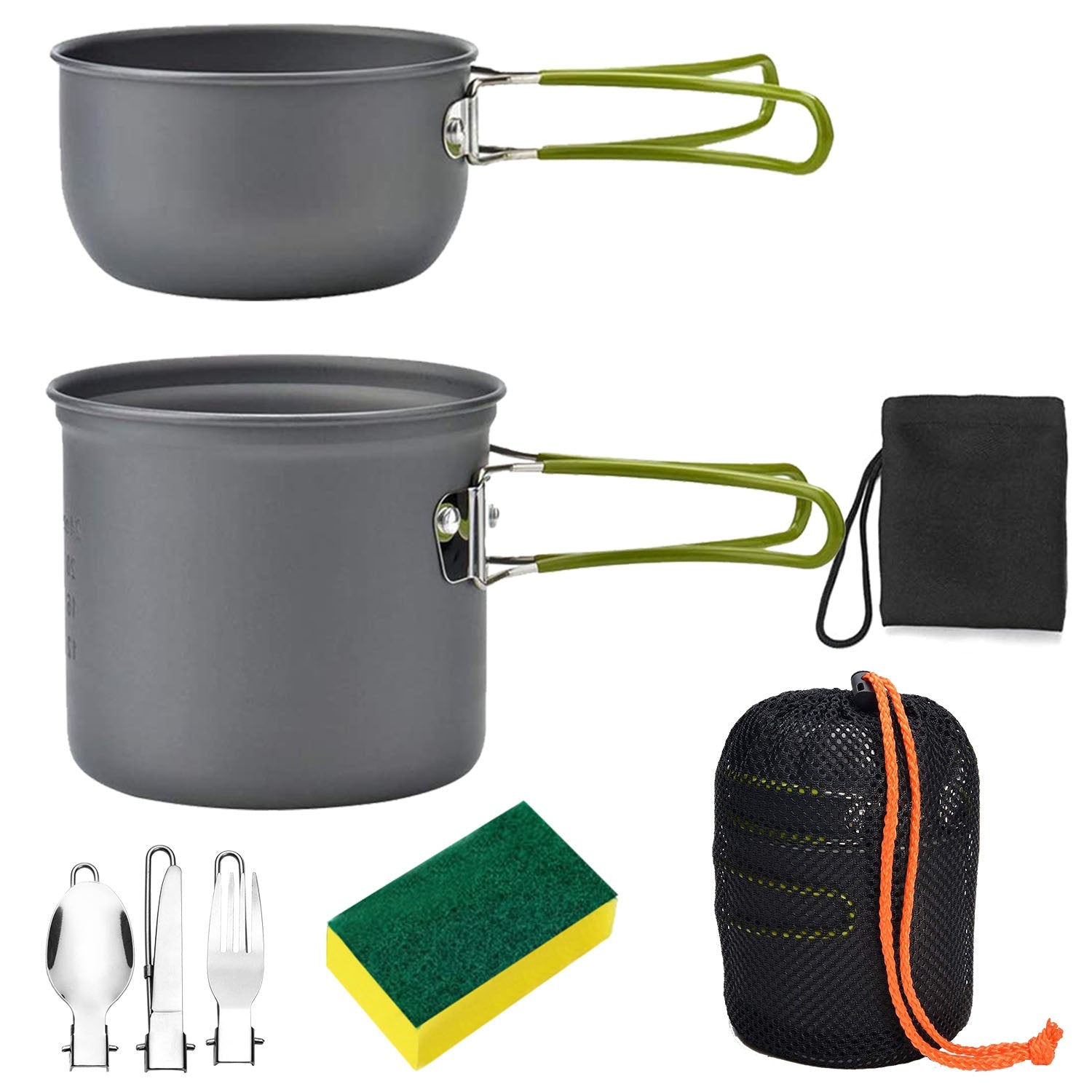 8-Piece: Camping Cooking Ware Set Sale Outlet