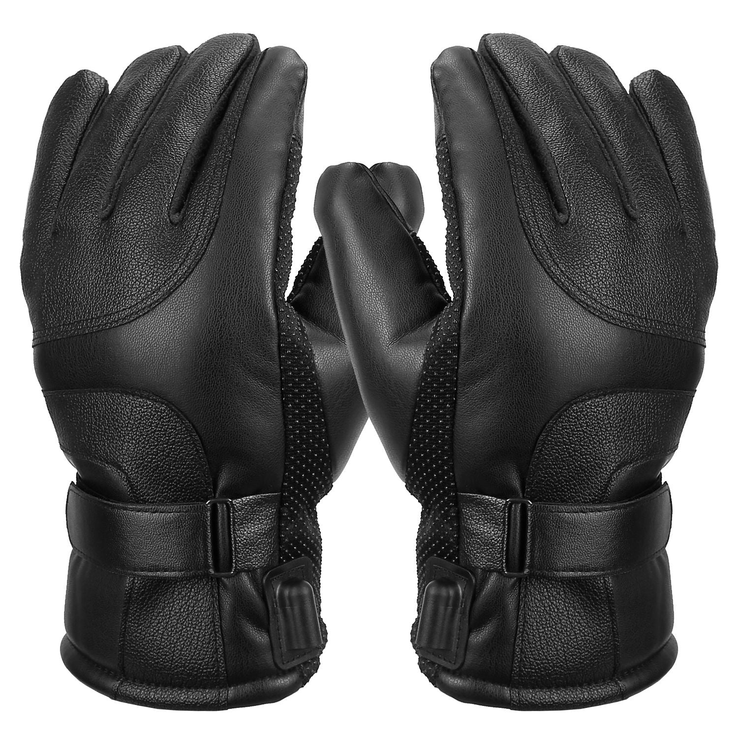 Electric Heated Touchscreen Thermal Gloves Leather USB Plug Cost For Sale