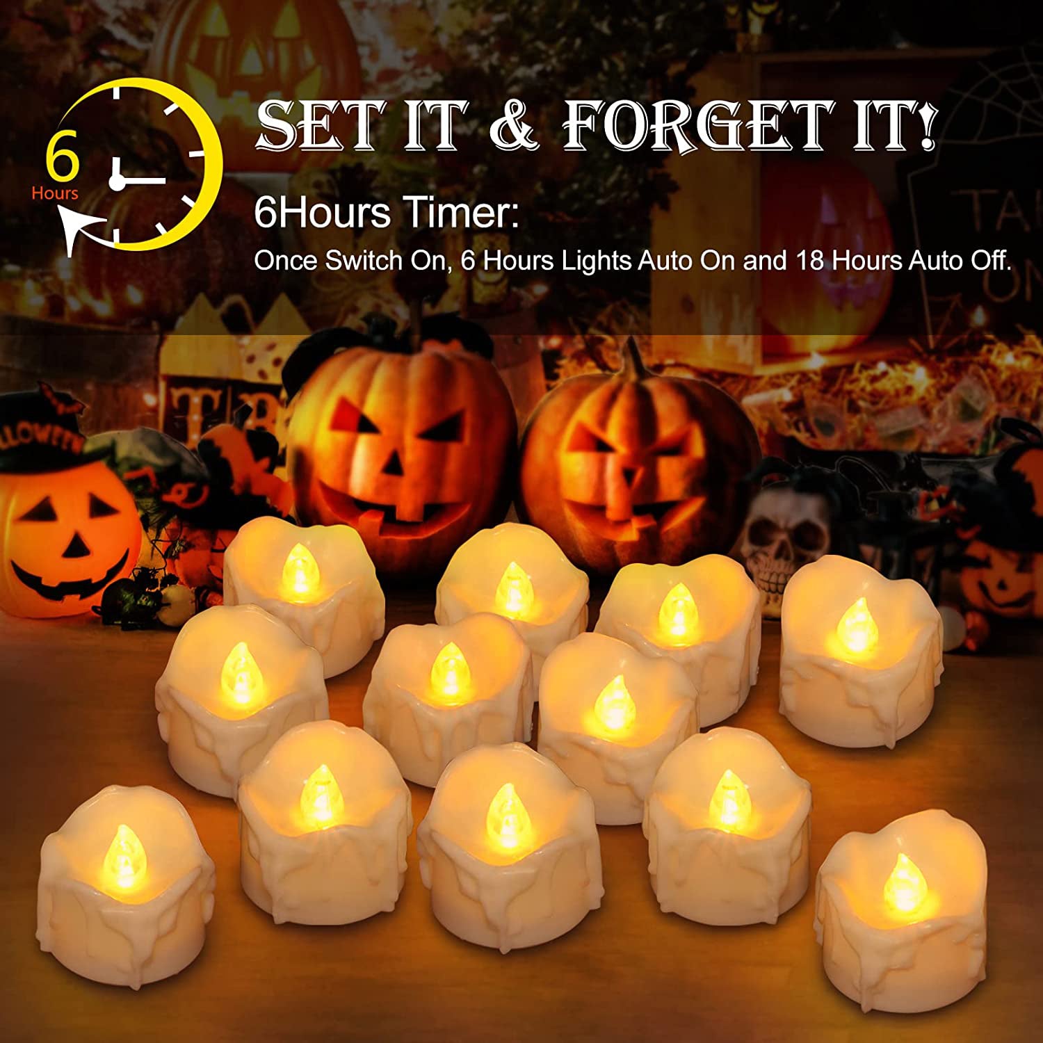 12-Pack: LED Timer Candle Decoration Outlet Largest Supplier