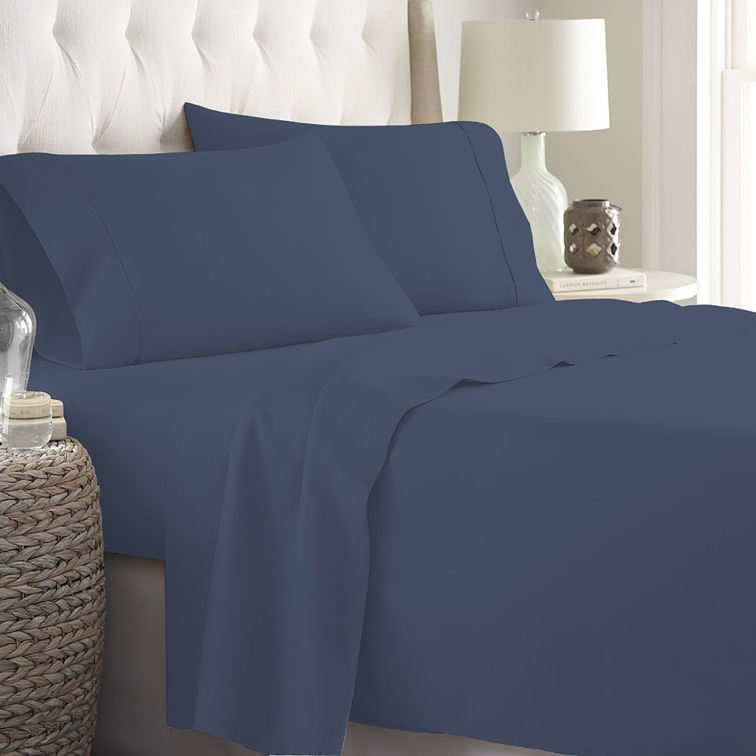 Soft Home 1800 Series Solid Microfiber Ultra Soft Sheet Set Cheap Pice Wholesale