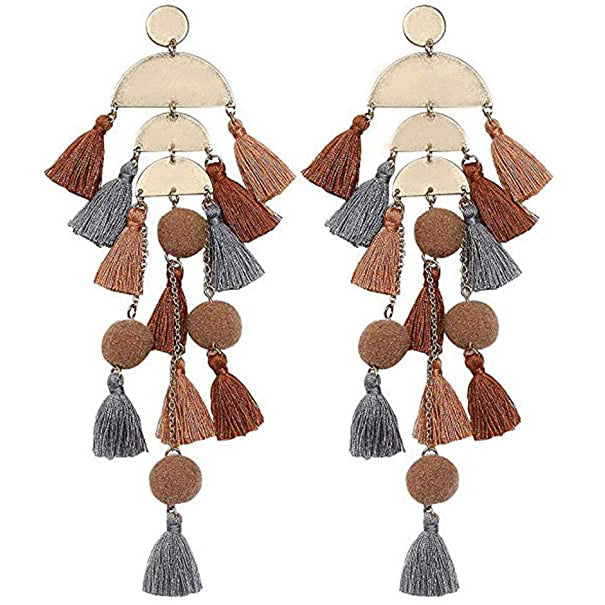 Boho Long Tassel Fringe Earrings Discount Best Place