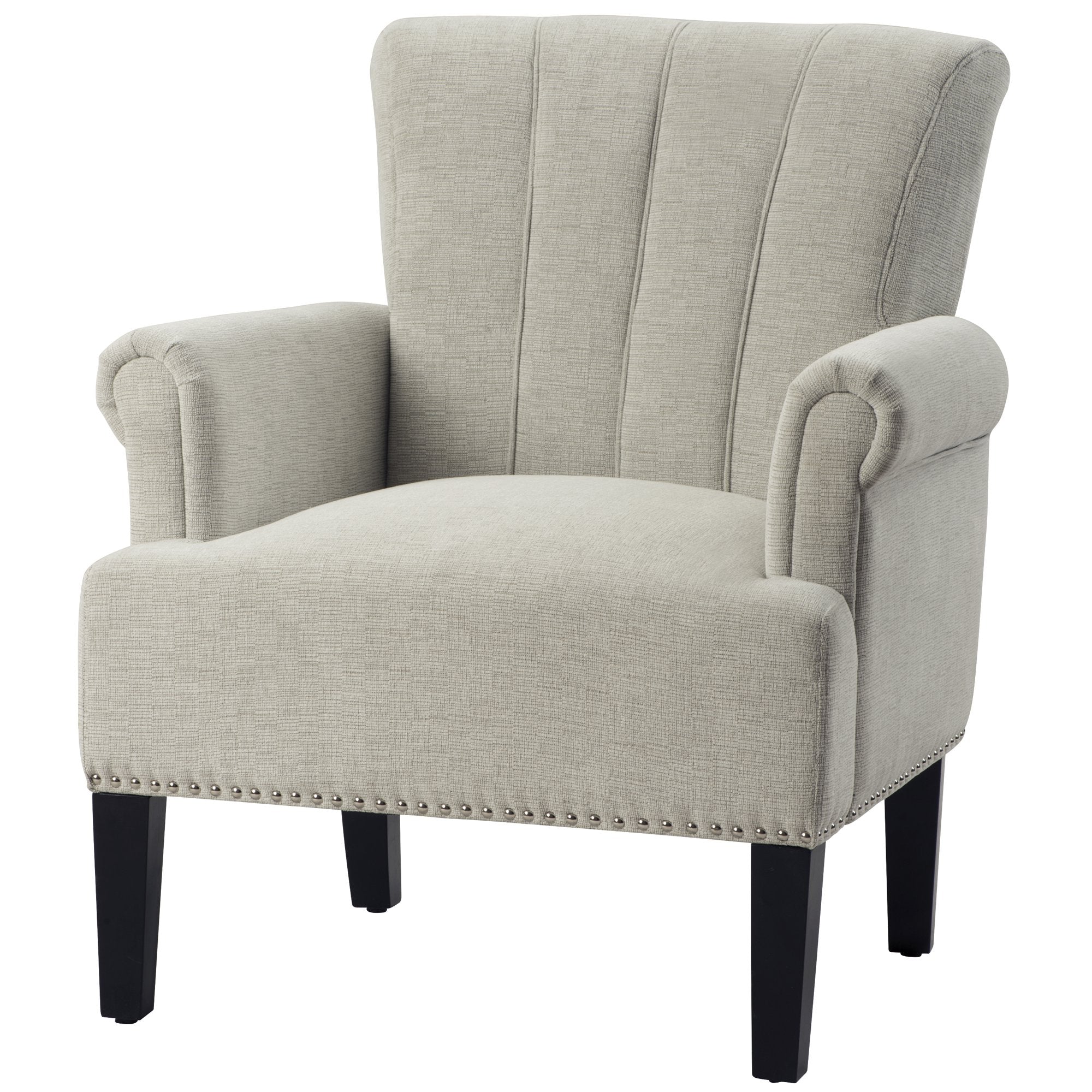 Accent Rivet Tufted Polyester Armchair Sale Wholesale Pice