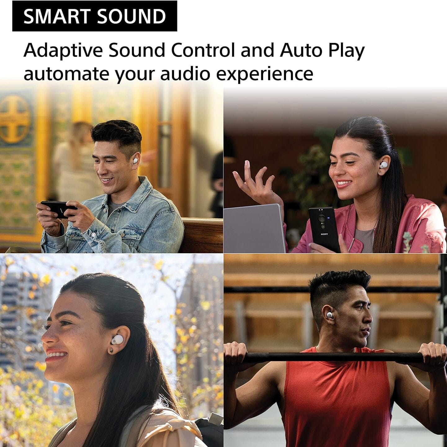 Sony LinkBuds S Truly Wireless Noise Canceling Earbud Headphones with Alexa Built-in  (Refurbished) Visit