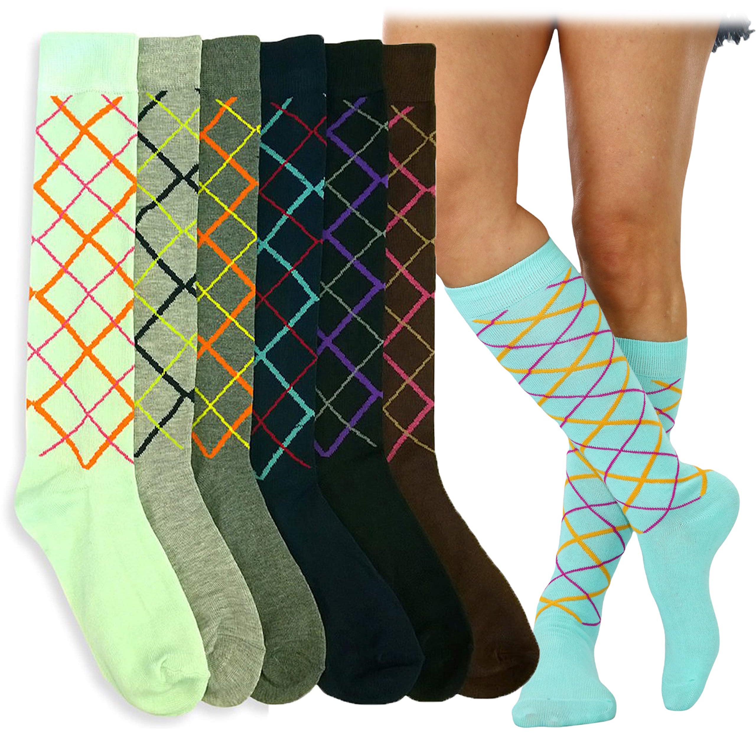 6-Pack: ToBeInStyle Women's Knee High Socks Outlet Pices