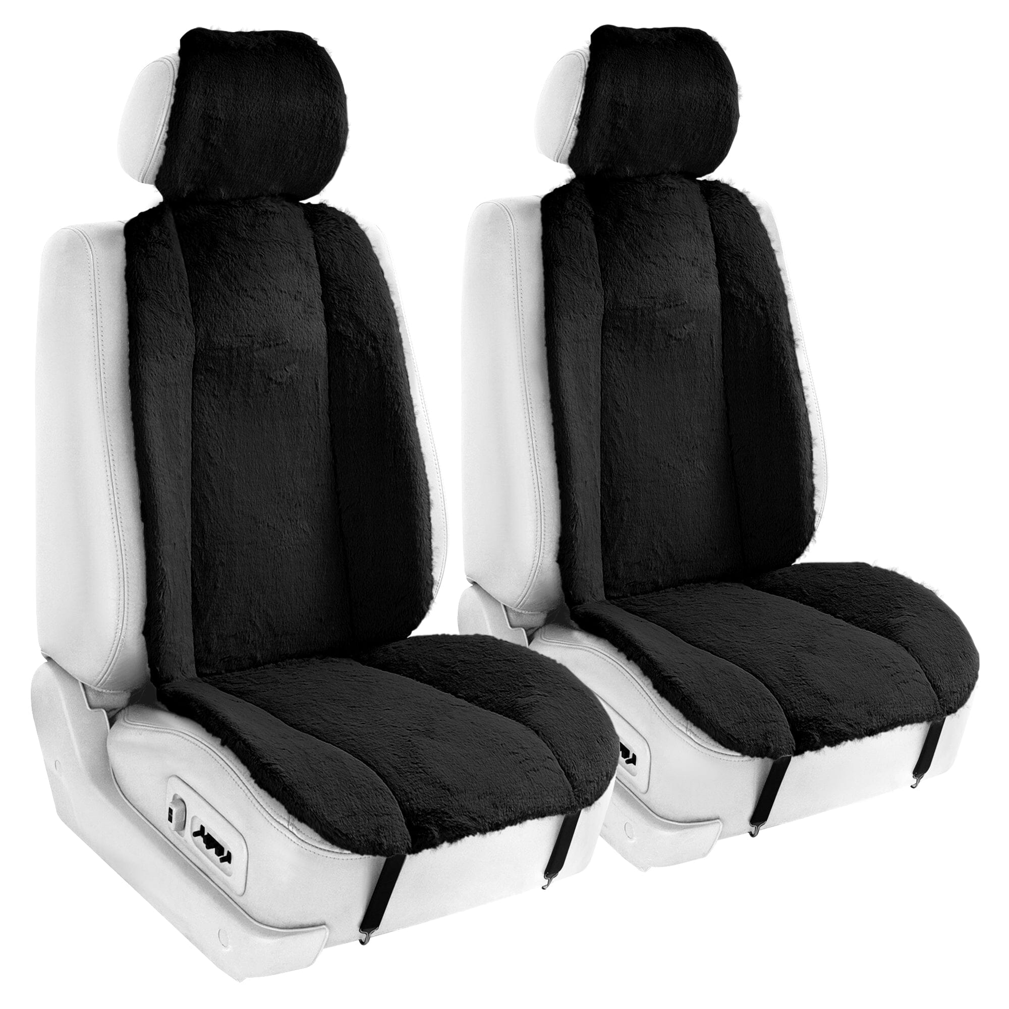 6-Piece Set: Doe16 Faux Rabbit Fur Car Seat Cushions Cheap New Styles