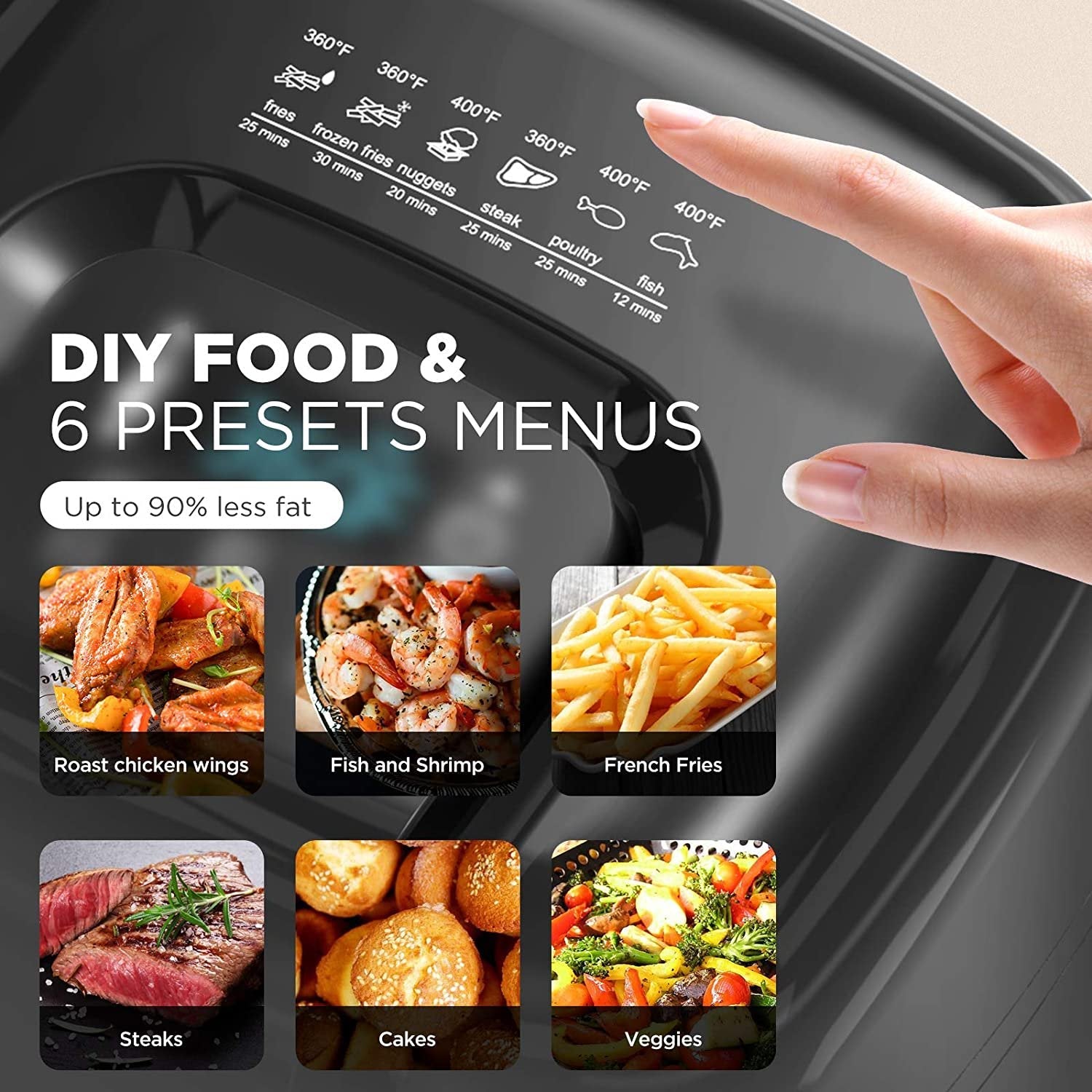 KOIOS 7.8 QT Large Air Fryer Dehydrator Outlet Lowest Pice