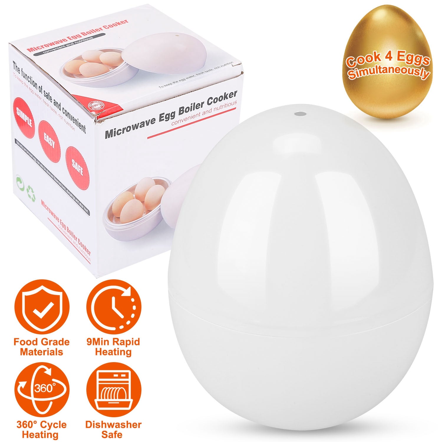 Microwave Egg Broiler Cooker Up to 4 Eggs Best For Sale