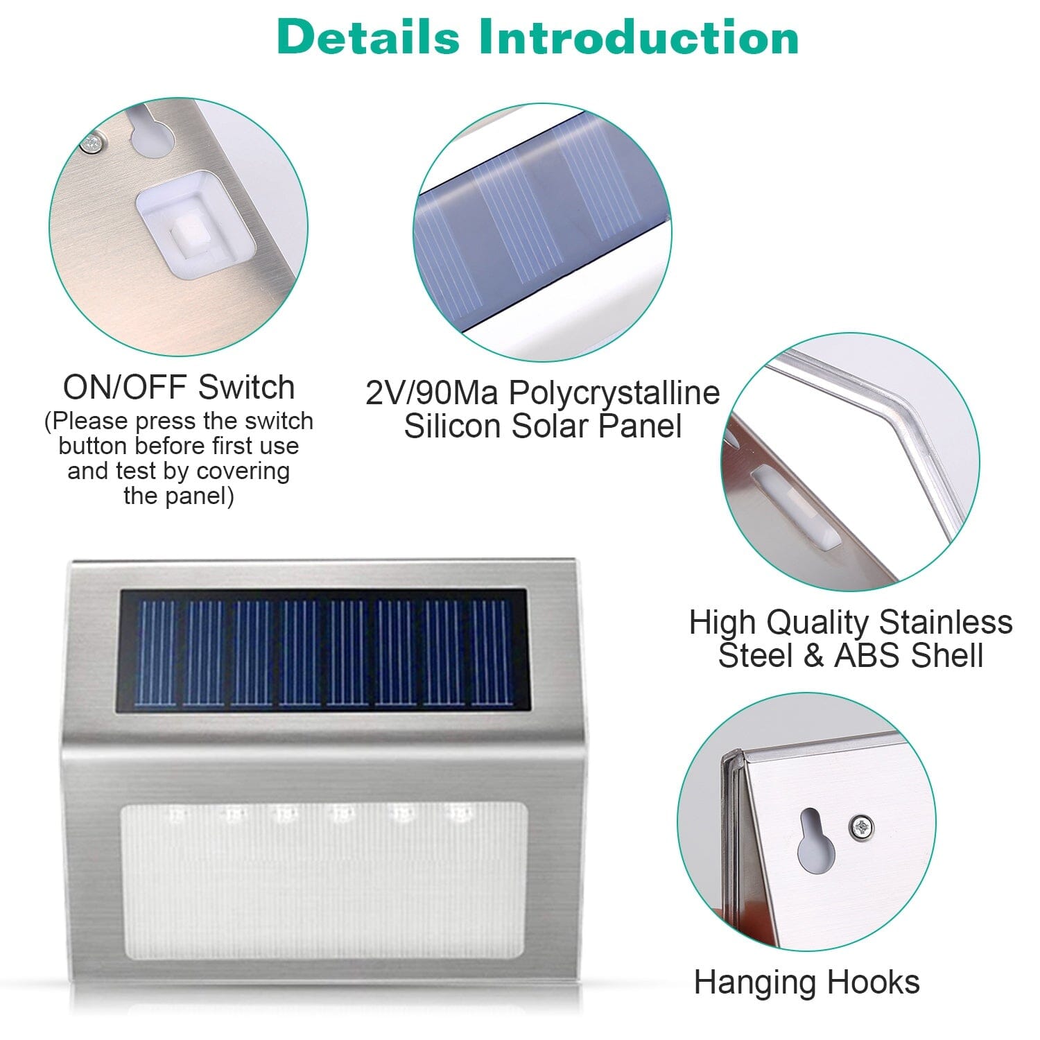 6-Pack: Solar Step Lights Online Cheap Pice