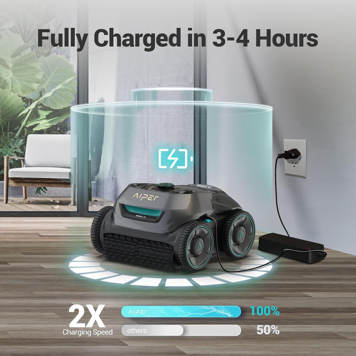 AIPER Seagull Pro Lite Cordless Robotic Pool Vacuum Cleaner (Refurbished) Cheap Sale Amazon