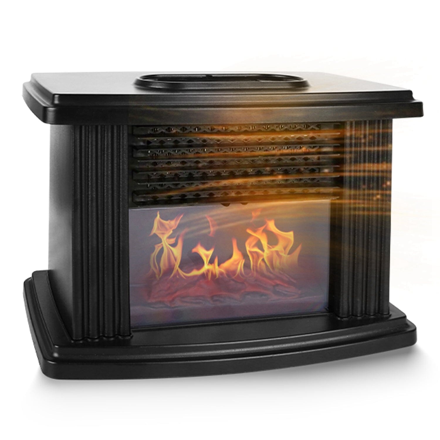 800W Artificial Flame Stove Electric Fireplace Heater Manchester