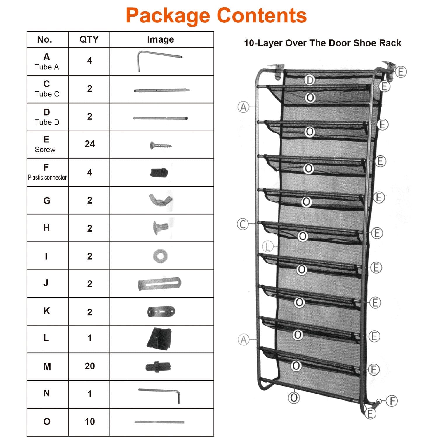 10-Tier Over the Door Shoe Rack Organizer Holder Hanging Storage Shelf Buy Cheap Fake