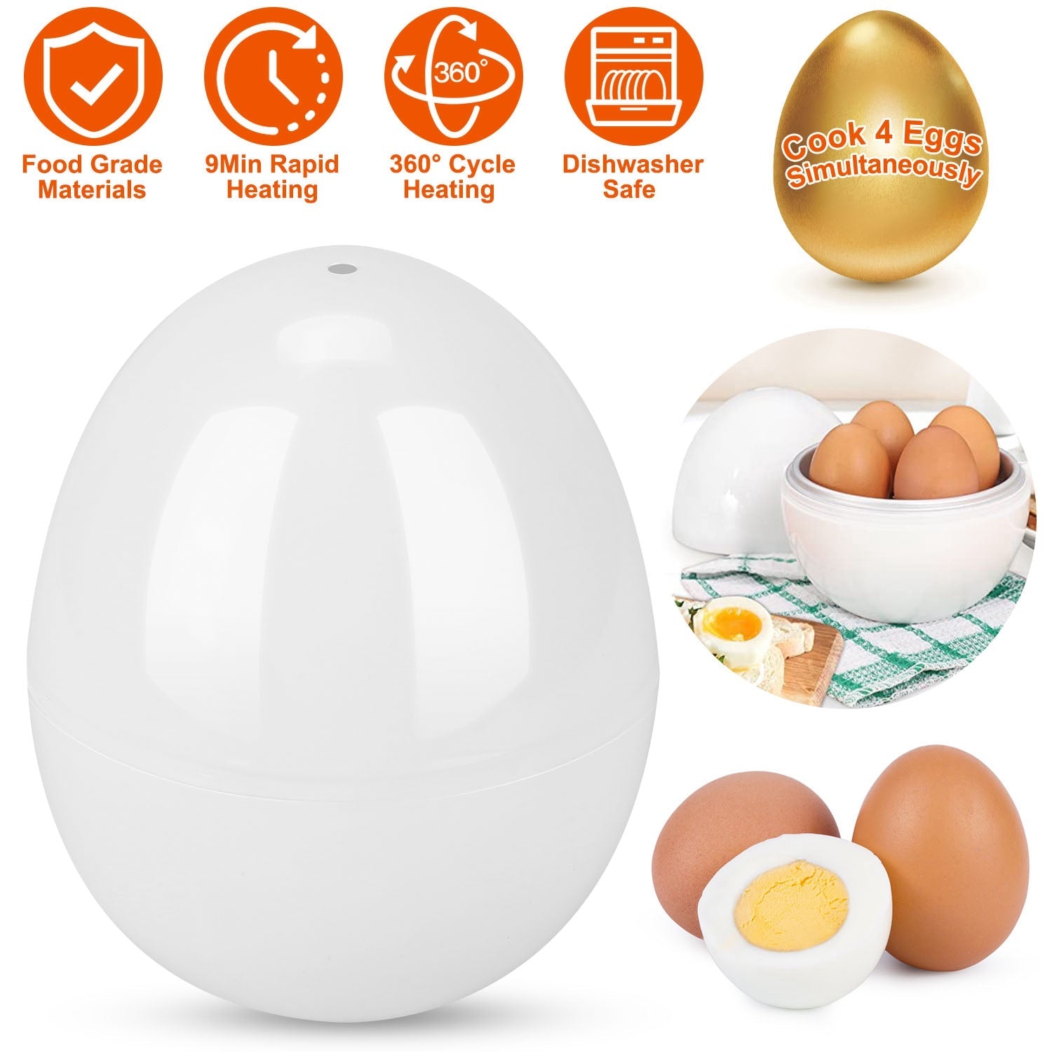 Microwave Egg Broiler Cooker Up to 4 Eggs Best For Sale