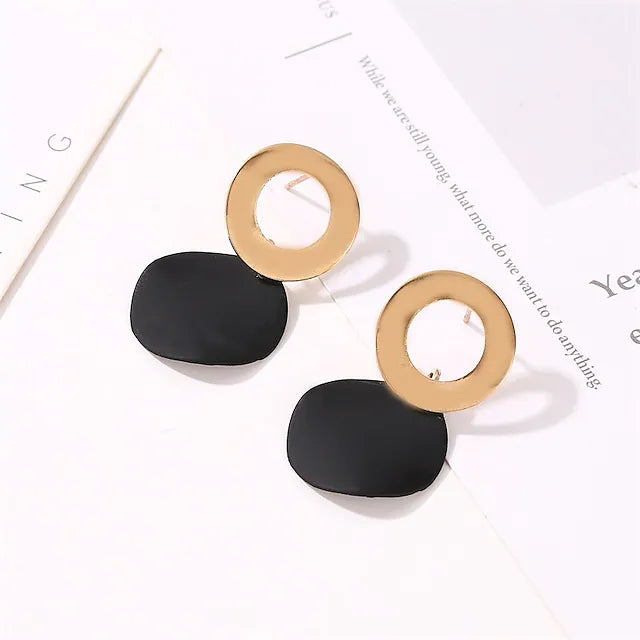 4-Pairs: Women's Holiday Chrome Geometric Ball Earrings Cheap Browse