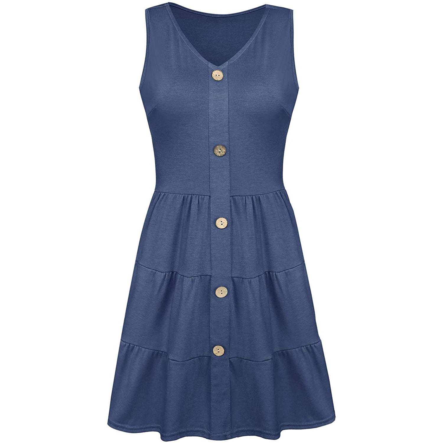 Women's Summer Sleeveless V Neck Dress With Paypal Sale Online