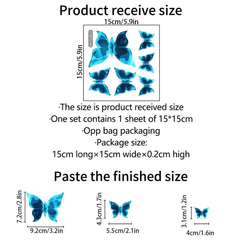 3-Pack: Glow In the Dark Butterfly Wall Stickers Free Shipping Inexpensive