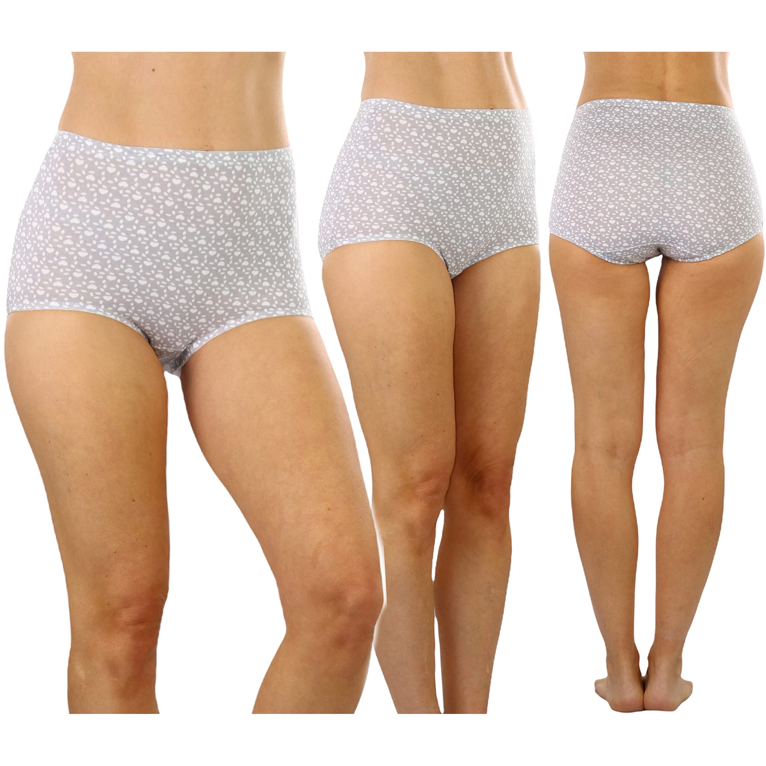 6-Pack: ToBeInStyle Women's High-Rise Solid and Prints Girdle Panties Assortment Cheap Purchase